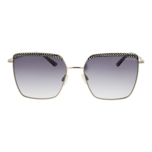 Comma Sonnenbrille 77179 5713 – Frontansicht mit Metall & Kunststoff Rahmen und Lila Gläsern