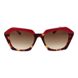 Comma Sonnenbrille 77189 5376 – Frontansicht mit Azetat Rahmen und Braun Gläsern