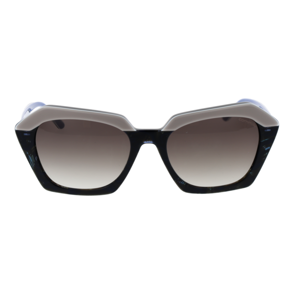 Comma Sonnenbrille 77189 5394 – Frontansicht mit Azetat Rahmen und Braun Gläsern