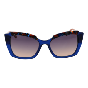 Comma Sonnenbrille 77191 5446 – Frontansicht mit Azetat Rahmen und Grau Gläsern