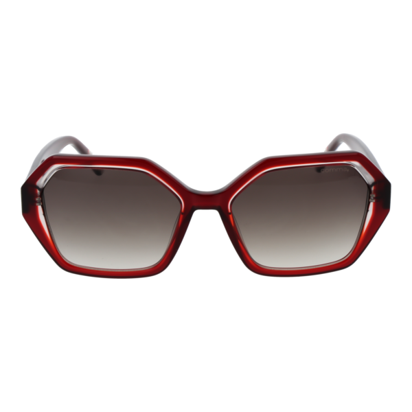 Comma Sonnenbrille 77192 5479 – Frontansicht mit Azetat Rahmen und Grün Gläsern