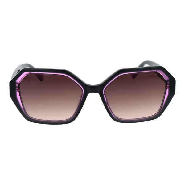 Comma Sonnenbrille 77192 5497 – Frontansicht mit Azetat Rahmen und Rosa Gläsern