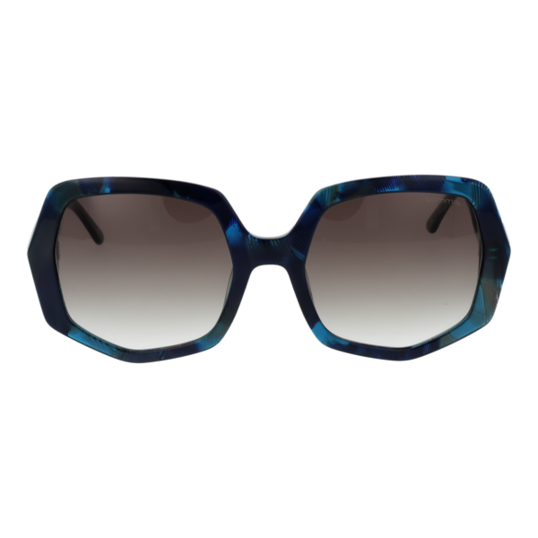 Comma Sonnenbrille 77194 5545 – Frontansicht mit Azetat Rahmen und Braun Gläsern