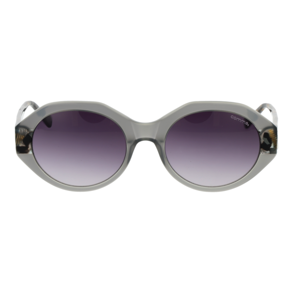 Comma Sonnenbrille 77195 5390 – Frontansicht mit Azetat Rahmen und Lila Gläsern