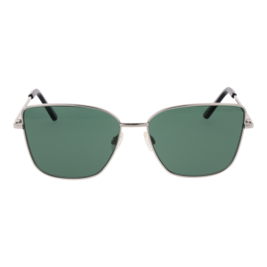 Comma Sonnenbrille 77196 5620 – Frontansicht mit Edelstahl Rahmen und Grün Gläsern