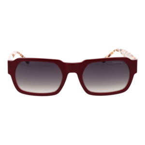 Comma Sonnenbrille 77209 5376 – Frontansicht mit Azetat Rahmen und Grau Gläsern