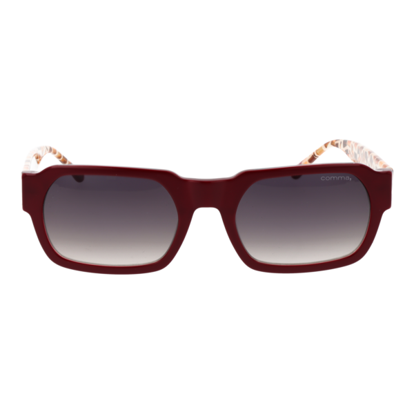 Comma Sonnenbrille 77209 5376 – Frontansicht mit Azetat Rahmen und Grau Gläsern