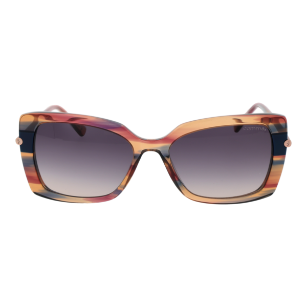 Comma Sonnenbrille 77210 5464 – Frontansicht mit Metall & Kunststoff Rahmen und Lila Gläsern