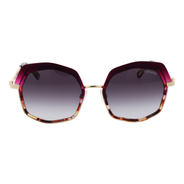 Comma Sonnenbrille 77211 5491 – Frontansicht mit Metall & Kunststoff Rahmen und Grau Gläsern