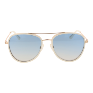 Comma Sonnenbrille 77212 5510 – Frontansicht mit Metall & Kunststoff Rahmen und Blau Gläsern