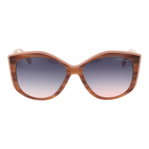 Comma Sonnenbrille 77214 5460 – Frontansicht mit Azetat Rahmen und Lila Gläsern