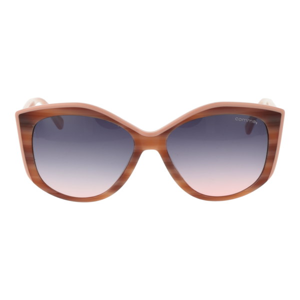 Comma Sonnenbrille 77214 5460 – Frontansicht mit Azetat Rahmen und Lila Gläsern