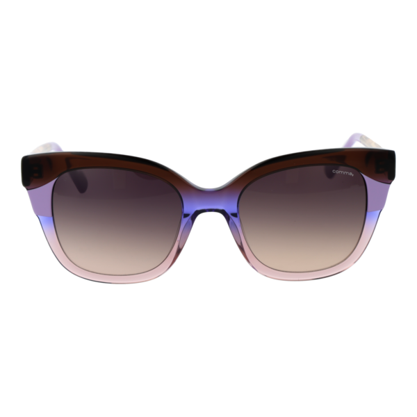 Comma Sonnenbrille 77222 5169 – Frontansicht mit Azetat Rahmen und Braun Gläsern