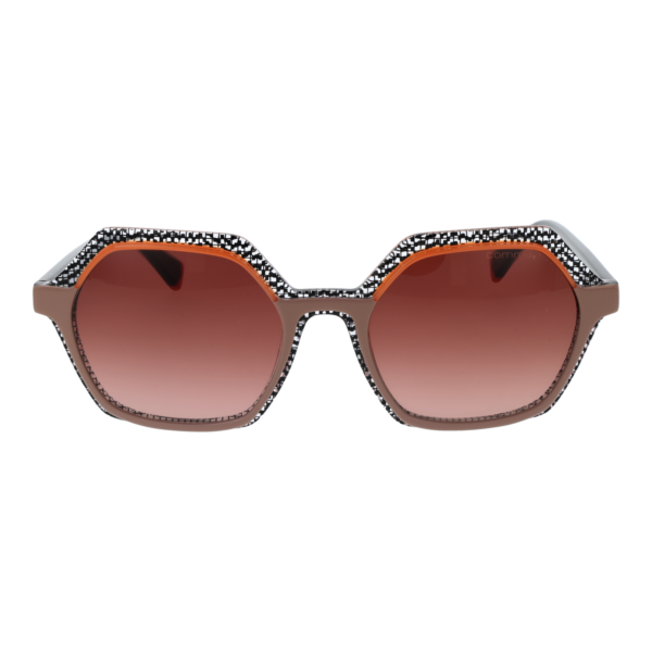 Comma Sonnenbrille 77224 5336 – Frontansicht mit Azetat Rahmen und Rosa Gläsern