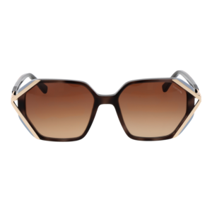 Comma Sonnenbrille 77225 5269 – Frontansicht mit Metall & Kunststoff Rahmen und Braun Gläsern