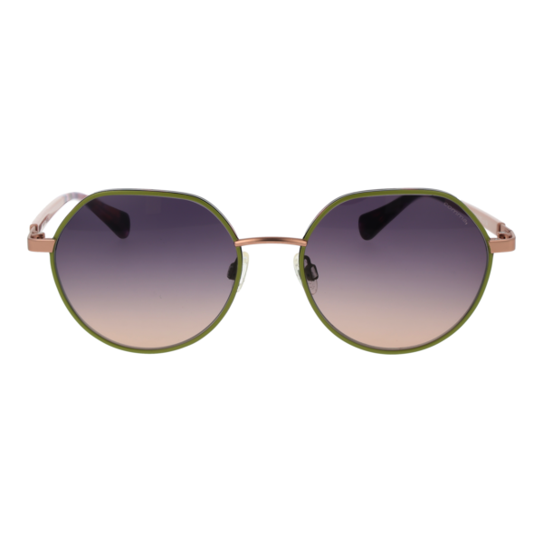 Comma Sonnenbrille 77232 5556 – Frontansicht mit Metall & Kunststoff Rahmen und Lila Gläsern