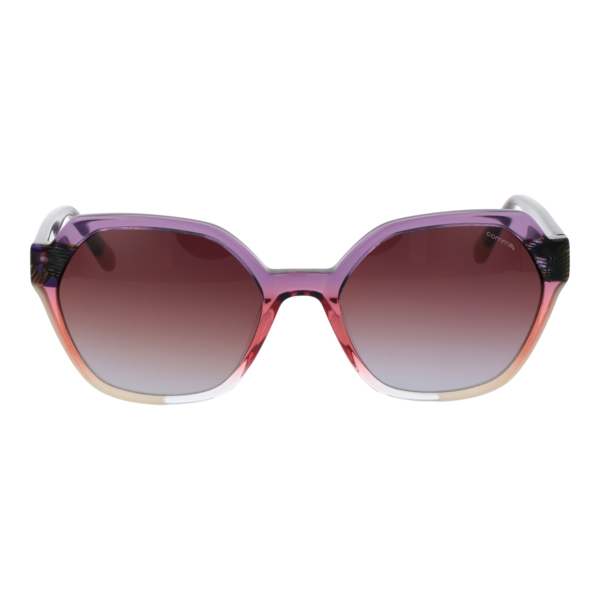 Comma Sonnenbrille 77234 5496 – Frontansicht mit Azetat Rahmen und Rosa Gläsern