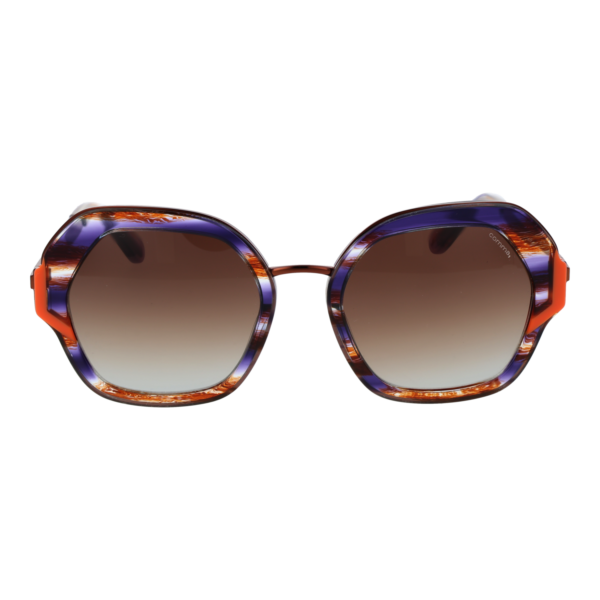 Comma Sonnenbrille 77236 5186 – Frontansicht mit Metall & Kunststoff Rahmen und Braun Gläsern