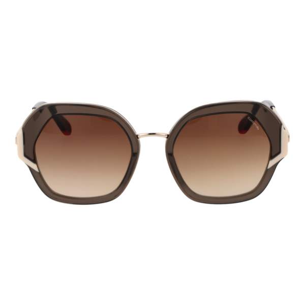 Comma Sonnenbrille 77236 5196 – Frontansicht mit Metall & Kunststoff Rahmen und Braun Gläsern