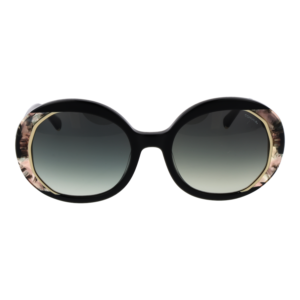 Comma Sonnenbrille 77237 5260 – Frontansicht mit Azetat Rahmen und Grün Gläsern