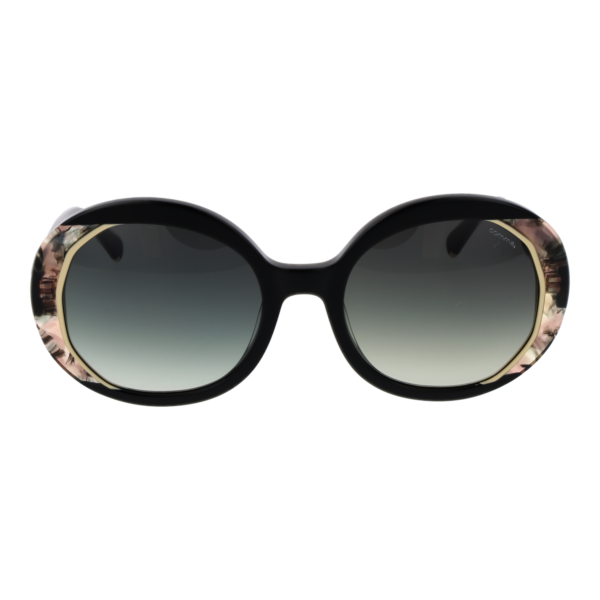 Comma Sonnenbrille 77237 5260 – Frontansicht mit Azetat Rahmen und Grün Gläsern