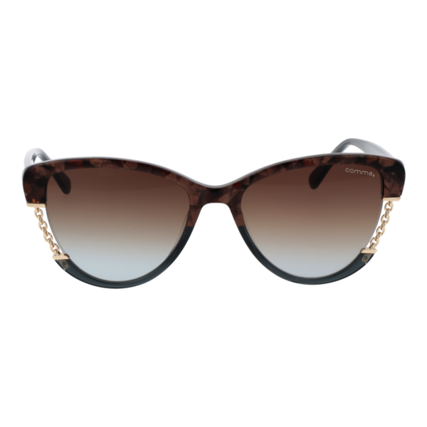 Comma Sonnenbrille 77238 5461 – Frontansicht mit Metall & Kunststoff Rahmen und Braun Gläsern