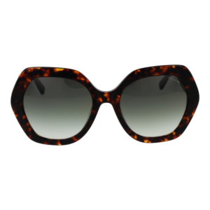 Comma Sonnenbrille 77239 5460 – Frontansicht mit Azetat Rahmen und Grün Gläsern