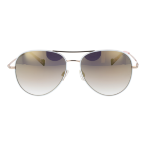 Comma Sonnenbrille 77242 5715 – Frontansicht mit Edelstahl Rahmen und Grau Gläsern