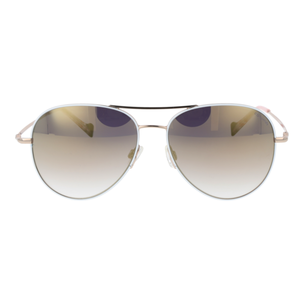 Comma Sonnenbrille 77242 5715 – Frontansicht mit Edelstahl Rahmen und Grau Gläsern