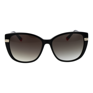 Comma Sonnenbrille 77243 5731 – Frontansicht mit Metall & Kunststoff Rahmen und Grün Gläsern