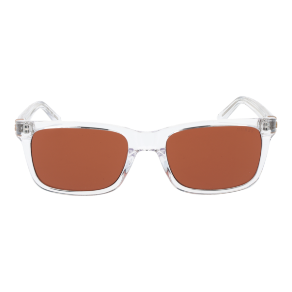 Guess Sonnenbrille GU00066 5526E – Frontansicht mit Kunststoff Rahmen und Orange Gläsern
