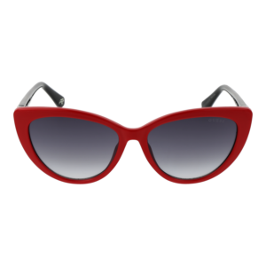 Guess Sonnenbrille GU5211 5666B – Frontansicht mit Kunststoff Rahmen und Grau Gläsern
