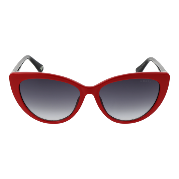 Guess Sonnenbrille GU5211 5666B – Frontansicht mit Kunststoff Rahmen und Grau Gläsern