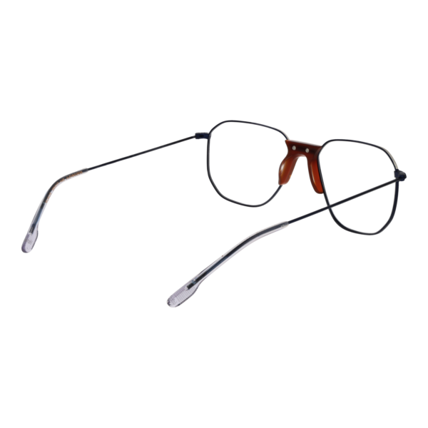 Frontansicht der Johnny Loco Brille JLE1802 5505 – Rahmen Edelstahl