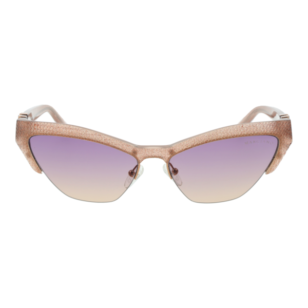 Marciano by Guess Sonnenbrille GM00006 5957Z – Frontansicht mit Azetat Rahmen und Lila Gläsern