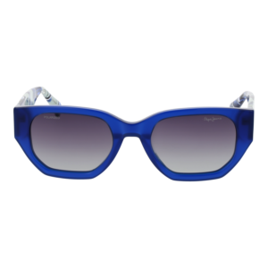 Pepe Jeans Sonnenbrille PJ7411 52646P – Frontansicht mit Metall Rahmen und Lila Gläsern
