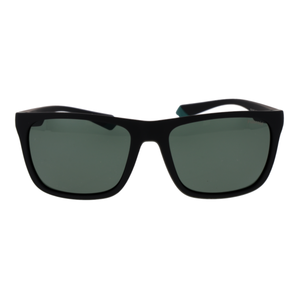 Polaroid Sonnenbrille PLD 2141/S 563OLUC – Frontansicht mit Kunststoff Rahmen und Grün Gläsern