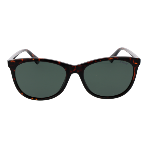 Polaroid Sonnenbrille PLD 4161/S 55086UC – Frontansicht mit Polycarbonat Rahmen und Grün Gläsern