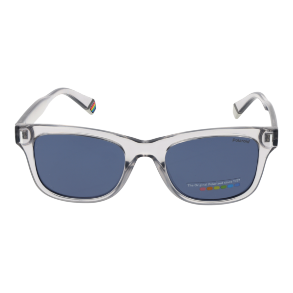 Polaroid Sonnenbrille PLD 6206/S 51KB7C3 – Frontansicht mit Polycarbonat Rahmen und Grau Gläsern
