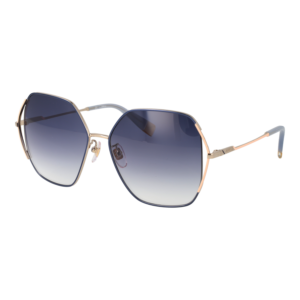 Furla Schmetterling Sonnenbrille SFU601 580492 in Gold – 45° Seitenansicht