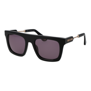 Police Rechteck Sonnenbrille SPLF71M 53700Y in Schwarz – 45° Seitenansicht