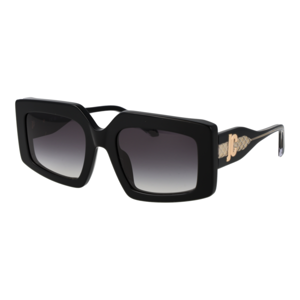 Just Cavalli Rechteck Sonnenbrille SJC020V 540700 in Schwarz – 45° Seitenansicht