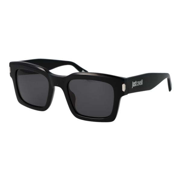 Just Cavalli Quadrat Sonnenbrille SJC026 52700Y in Schwarz – 45° Seitenansicht