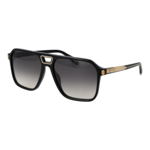 Just Cavalli Pilotenbrille Sonnenbrille SJC036 590700 in Schwarz – 45° Seitenansicht