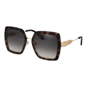 Just Cavalli Rechteck Sonnenbrille SJC041 530978 in Schwarz – 45° Seitenansicht