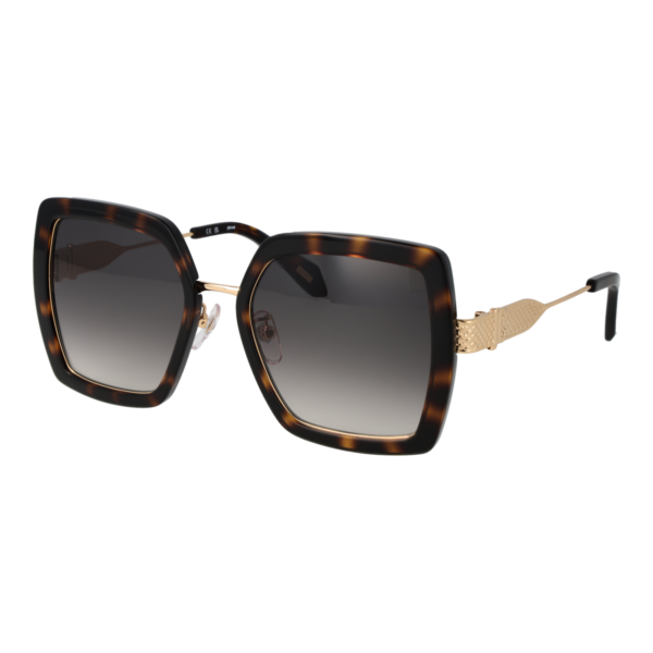 Just Cavalli Rechteck Sonnenbrille SJC041 530978 in Schwarz – 45° Seitenansicht