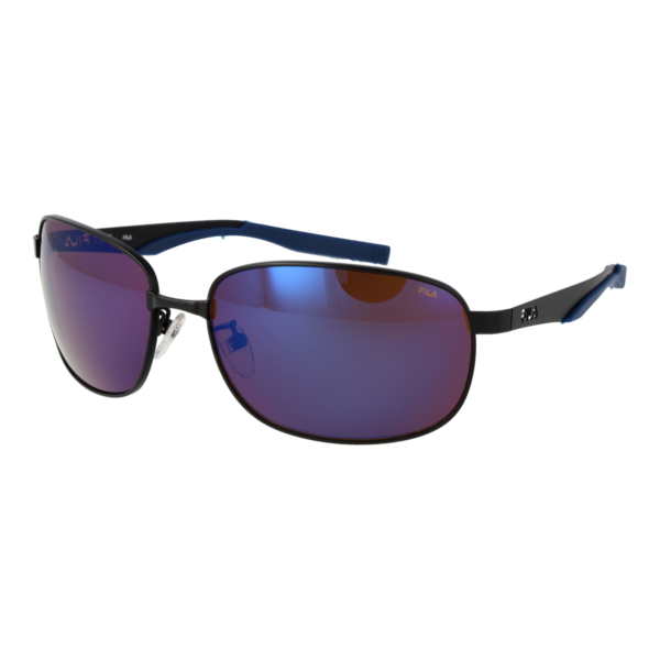 Fila Rechteck Sonnenbrille SFI724 63531B in Schwarz – 45° Seitenansicht