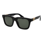 Police Rechteck Sonnenbrille SPLN43M 52700Y in Schwarz – 45° Seitenansicht