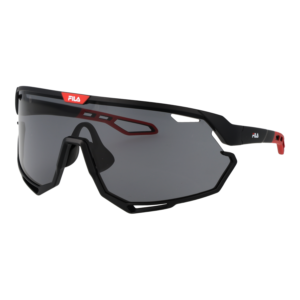 Fila Monoscheibe Sonnenbrille SFI721 990U28 in Schwarz – 45° Seitenansicht