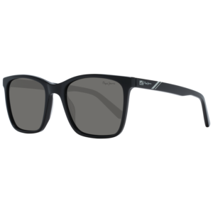 Pepe Jeans Rechteck Sonnenbrille PJ7407 55093P in Schwarz – 45° Seitenansicht